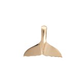 small gold whale tail pendant