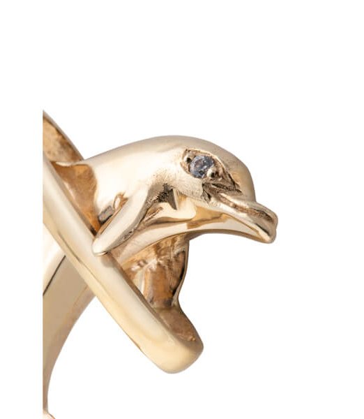 Iconic gold dolphin jewelry.