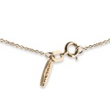 14K Gold Mini Sea Turtle Charm Necklace with Gold Chain