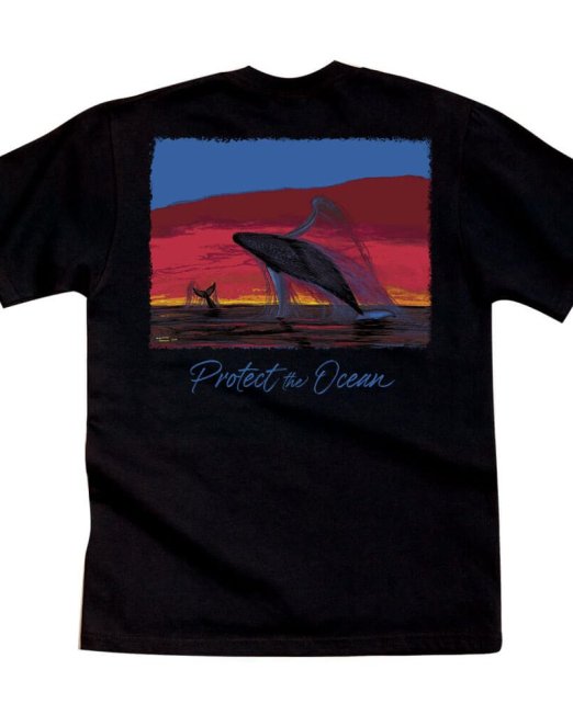 Protect the Ocean T-Shirt - Wyland Art - Whales