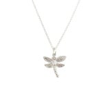 Sterling Silver Agile Dragonfly Charm Necklace