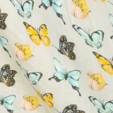 Butterfly Print Baby Swaddle Blanket – Soft Bamboo Fabric