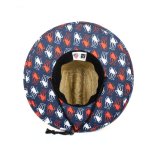 Octopus Print Straw Lifeguard Hat with ‘SURF TOKYO’ Patch