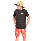 Octopus Print Straw Lifeguard Hat with ‘SURF TOKYO’ Patch