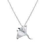 Wyland’s Sterling Silver Manta Ray Necklace with Hidden Bale