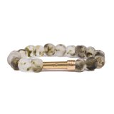 Recycled Glass Bracelet + Hidden Brass Chamber – 3 Color Choices