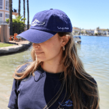 Wyland’s Embroidered Sea Turtle Hat – Blue Combo