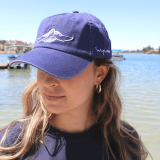 Wyland’s Embroidered Sea Turtle Hat – Blue Combo