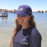 Wyland’s Embroidered Sea Turtle Hat – Blue Combo