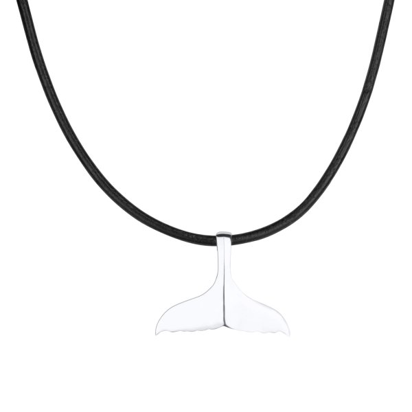 casual whale tail necklace