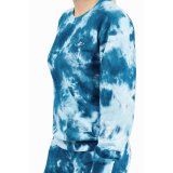 Wyland Tie-dye Crew Sweatshirt with Embroidered Sea Turtle