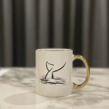 Gold Trim Humpback Whale Mugs – Choose from 4 Designs