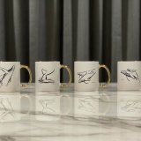 Gold Trim Humpback Whale Mugs – Choose from 4 Designs