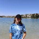 Tie-dye T-shirt with Wyland’s Sea Turtle Screen – Blues