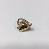 Sea Turtle Reef Ring – 14K Yellow Gold – Choose Size 6, 7 or 8