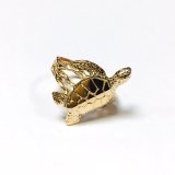 Sea Turtle Reef Ring – 14K Yellow Gold – Choose Size 6, 7 or 8