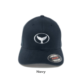 Wyland’s Classic Brushed Twill Whale Tail Hat – Gray or Navy