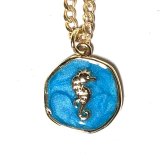 sea horse charm necklace