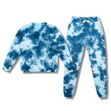 Wyland Tie-dye Crew Sweatshirt with Embroidered Sea Turtle