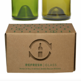 Reimagined Bottles Become Glasses – Set of 2 – Cobalt or Assorted