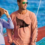 Wyland Art Manta Ray Screen Long Sleeve T-shirt