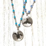 Sterling Silver + Crystal Bead Necklaces – Choose Whale Tail or Sea Turtle