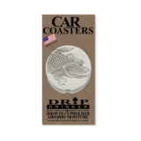 Absorbent Ceramic Car Coasters – Set of 2 Choose a Design