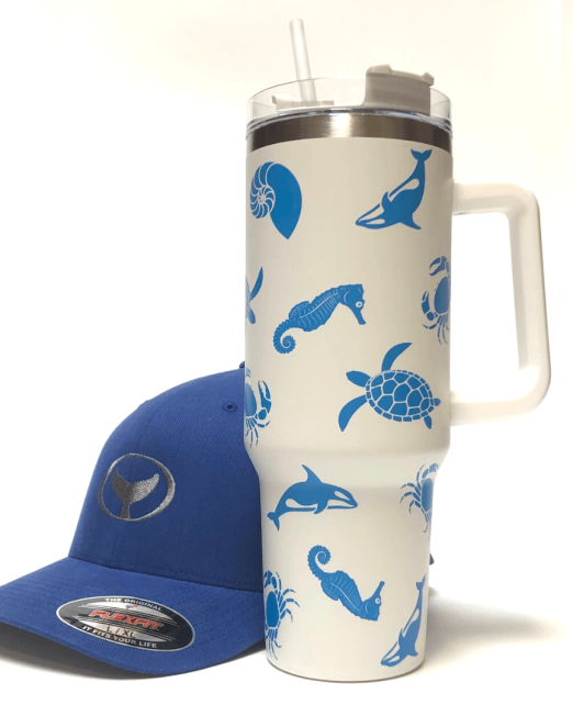 sea life 40oz travel tumbler