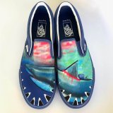 Wyland x Vans ‘Protect the Sharks’ – Art Printed Slip-on Shoe by Wyland