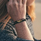 Hammerhead or Great White Cord Bracelet – Black, Navy, or Orange