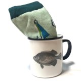 Gift Set – Retro Inspired Fish Mug and Gone-Fishing Socks