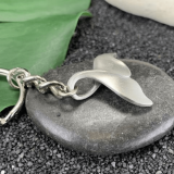 Marine Life Pewter Keychains – Sea Turtle or Whale Tail