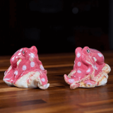 Hand Painted Ceramic Octopus Salt & Pepper Set – Red or Blue