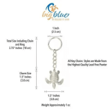 Marine Life Pewter Keychains – Sea Turtle or Whale Tail