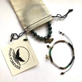 Maui Forever Support Bracelet – Delicate Stone Crystals + Bronze