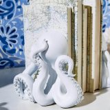 Clever Octopus Bookend Set – Cast in Off White Resin