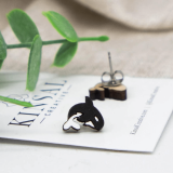 Handmade Carved Wood Earrings – Choose from Several Ocean Animals