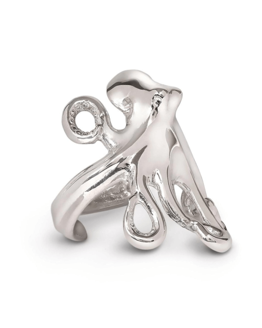 Silver Octopus Ring