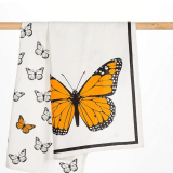 Printed Linen Tea Towels – Dragonflies, Monarch, or Hummingbirds