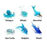 Shore Friends Miniature Glass Figurines – Choose from 6 Ocean Animals