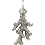 Sterling Silver Coral Branch Charm Necklace with Freshwater Pearl (old sku – selling as a set now)