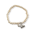 Maui Support Bracelet – Stretch Freshwater Pearls + Sterling