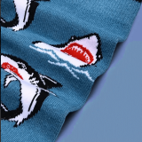 Jaws Great White Shark Socks – Contrast Heel & Toe – Women