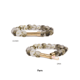 Recycled Glass Bracelet + Hidden Brass Chamber – 3 Color Choices