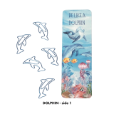 Ocean Lover’s Bookmark + Paperclip Bundle – Sea Turtle, Dolphin or Shark