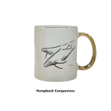 Gold Trim Humpback Whale Mugs – Choose from 4 Designs